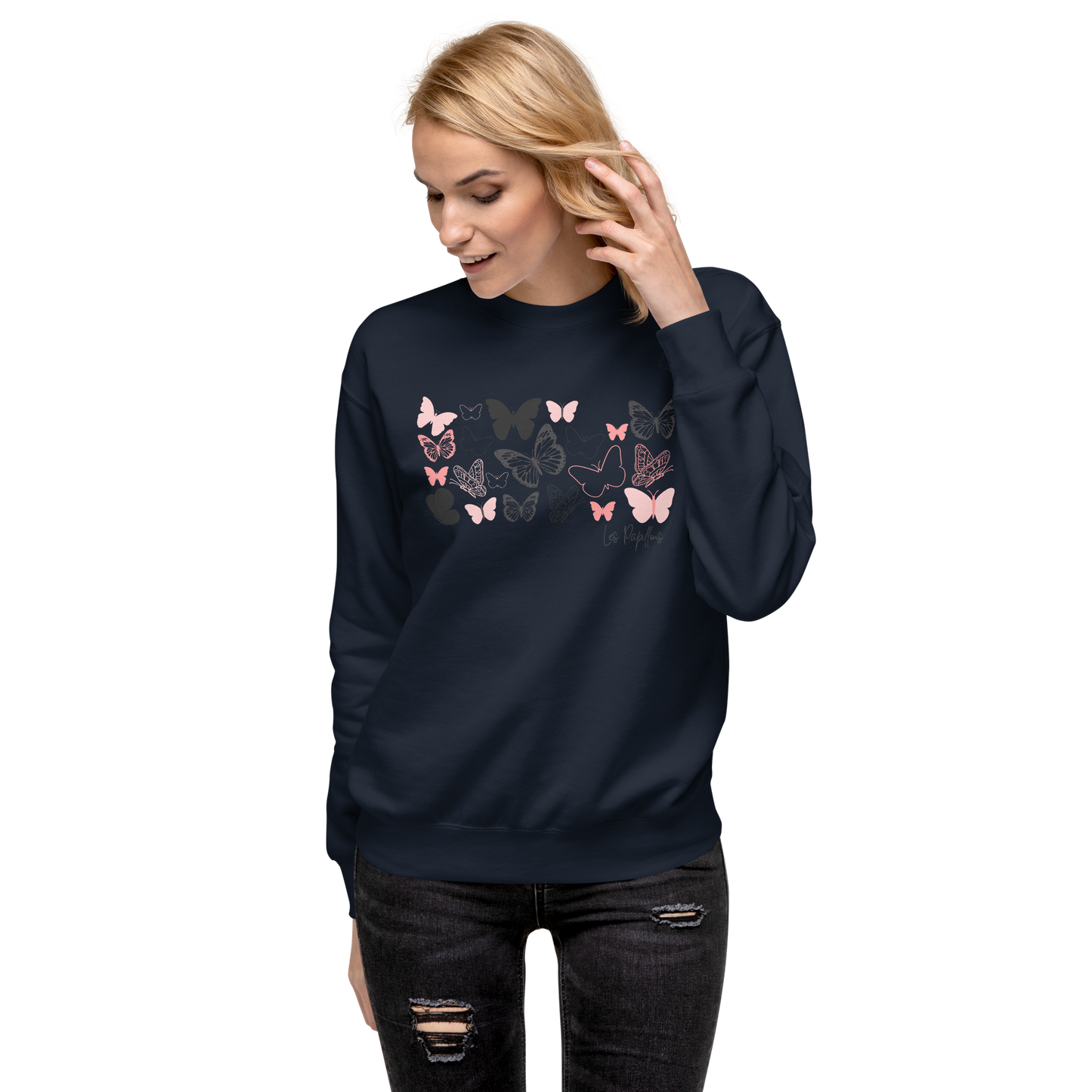Quelque Chose: Les Papillons - Unisex Premium Sweatshirt | Cotton Heritage