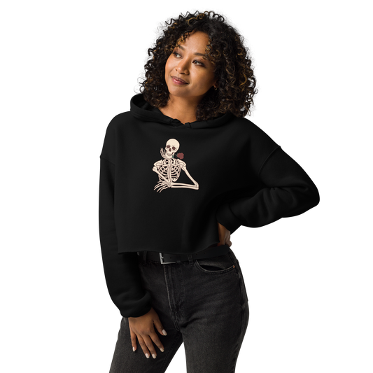 Sending Blood Red Roses - Women's Cropped Hoodie | Bella + Canvas