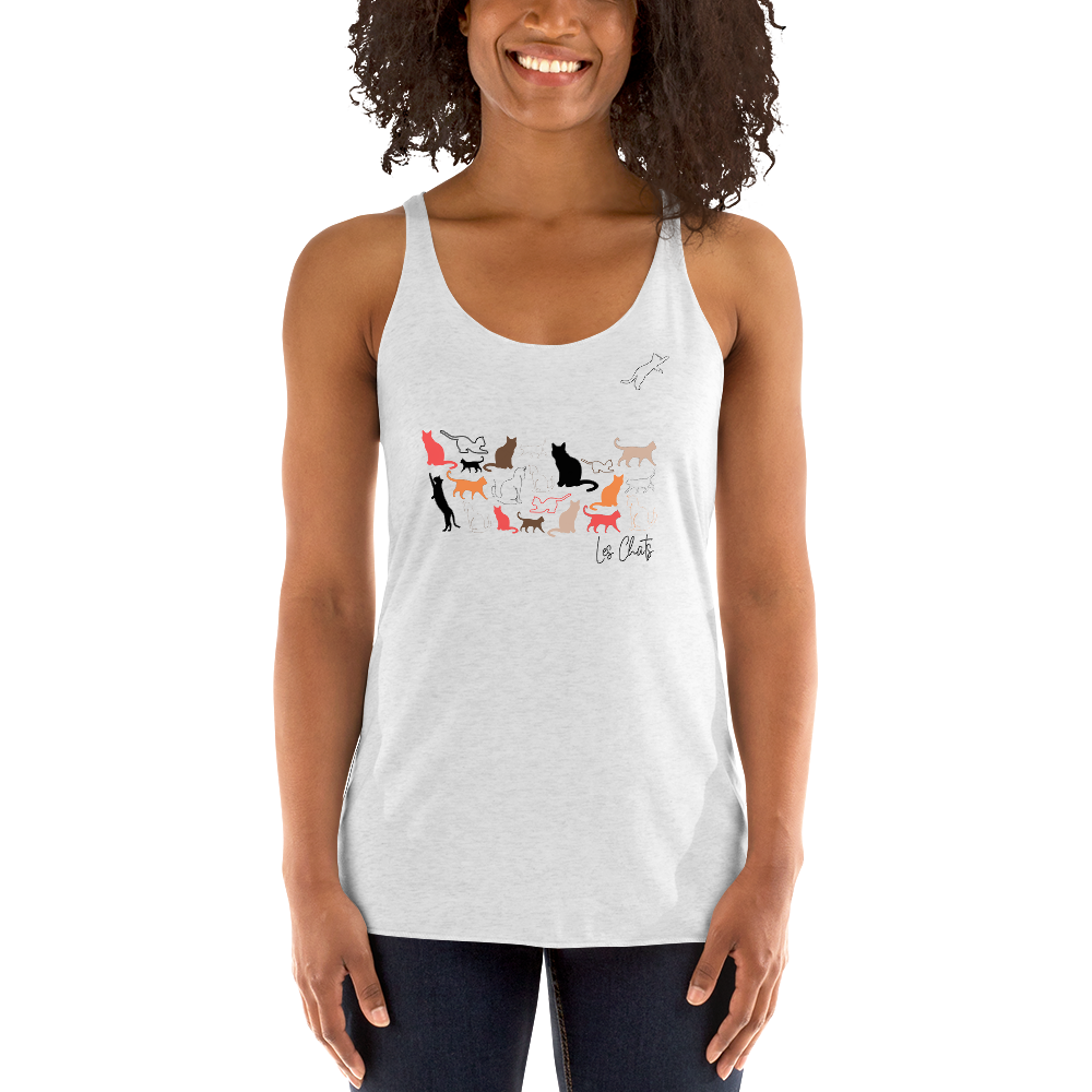 Quelque Chose: Les Chats - Women's Racerback Tank Top | Next Level