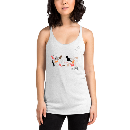 Quelque Chose: Les Chats - Women's Racerback Tank Top | Next Level