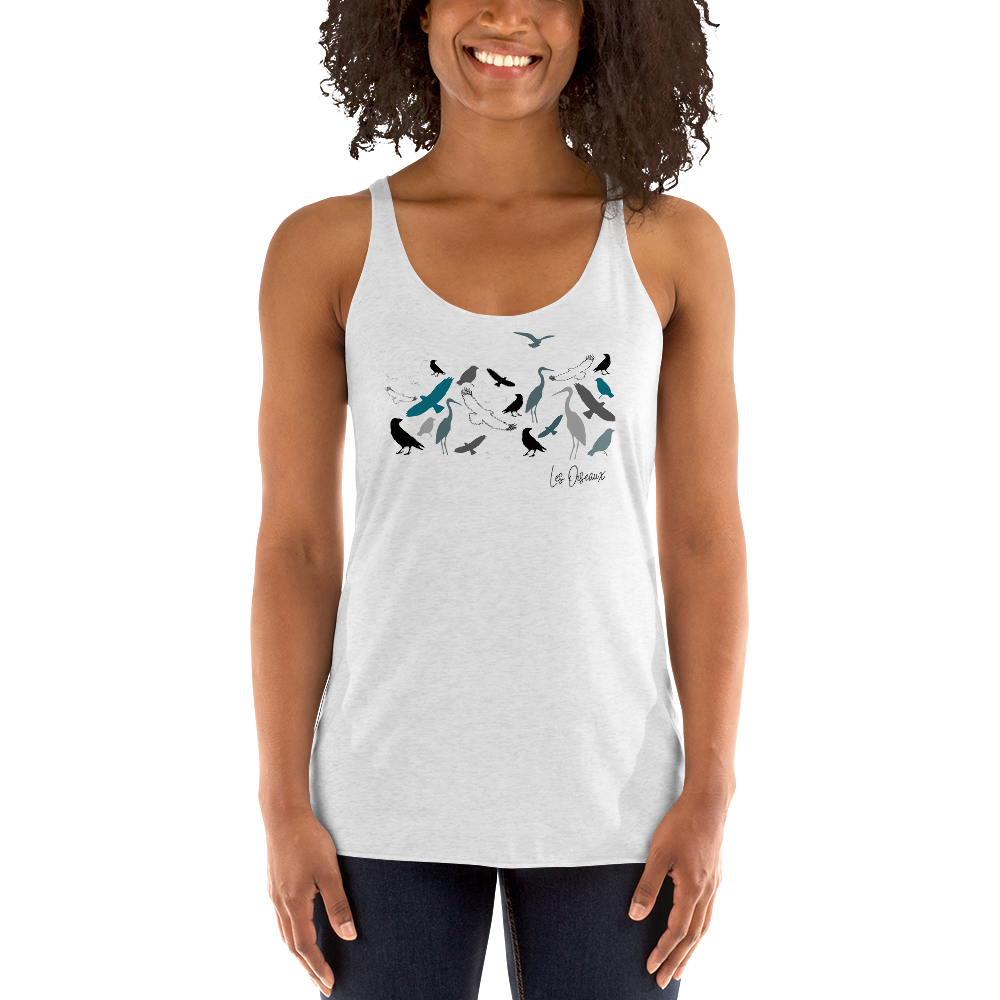 Quelque Chose: Les Oiseaux - Women's Racerback Tank Top | Next Level
