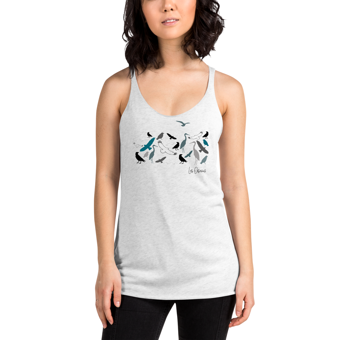 Quelque Chose: Les Oiseaux - Women's Racerback Tank Top | Next Level