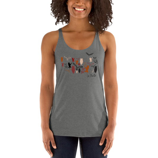 Quelque Chose: Les Chouettes - Women's Racerback Tank Top | Next Level
