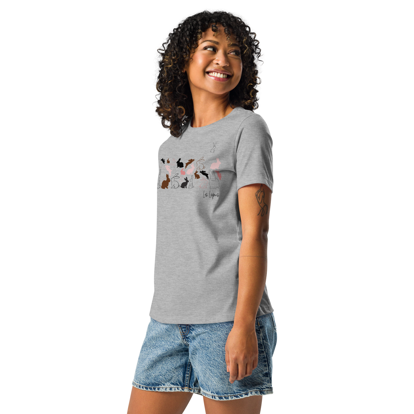 Quelque Chose: Les Lapins - Women's Relaxed T-Shirt | Bella + Canvas