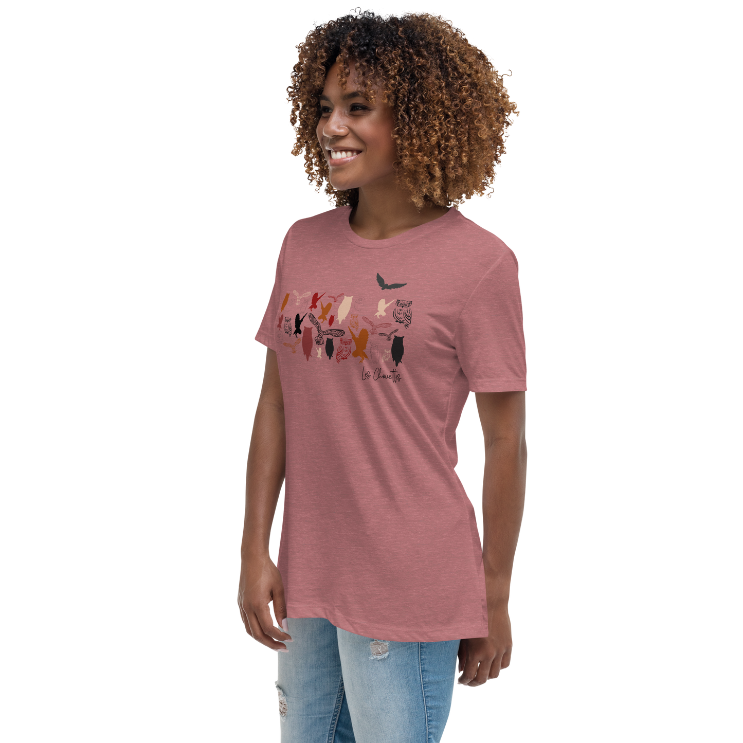 Quelque Chose: Les Chouettes - Women's Relaxed T-Shirt | Bella + Canvas