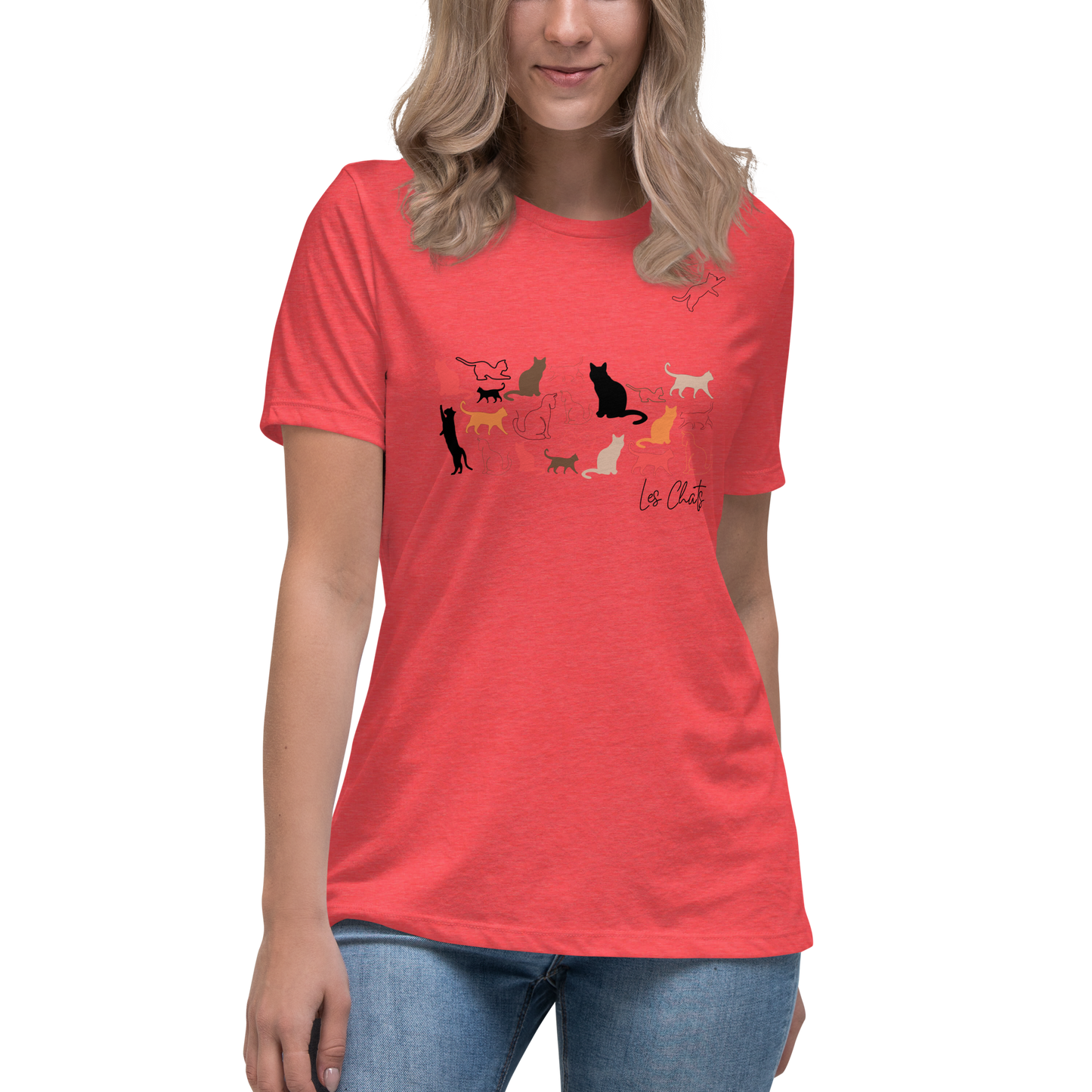 Quelque Chose: Les Chats - Women's Relaxed T-Shirt | Bella + Canvas