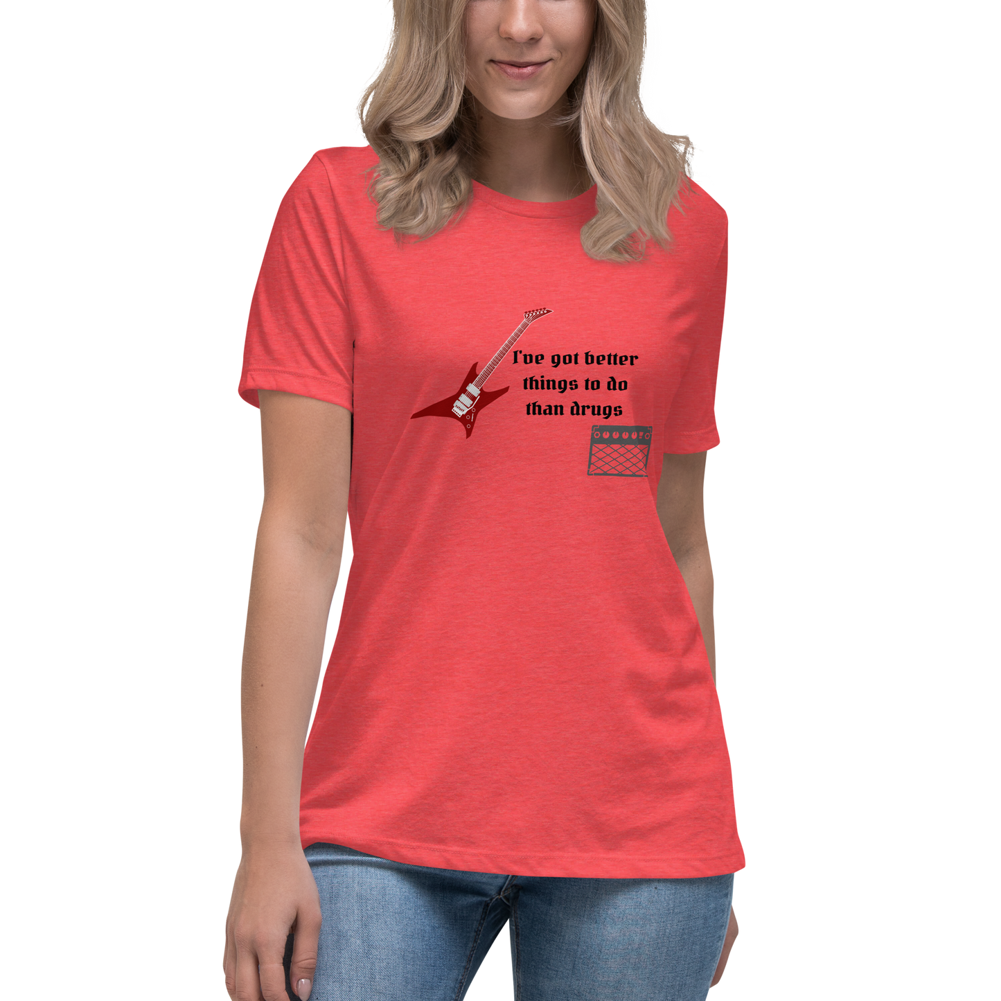Better Than Drugs: Guitar Axe - Women's Relaxed T-Shirt | Bella + Canvas