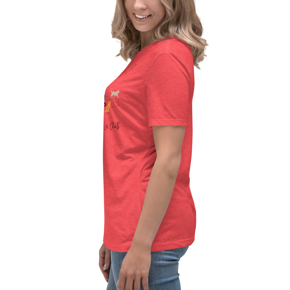 Quelque Chose: Les Chats - Women's Relaxed T-Shirt | Bella + Canvas