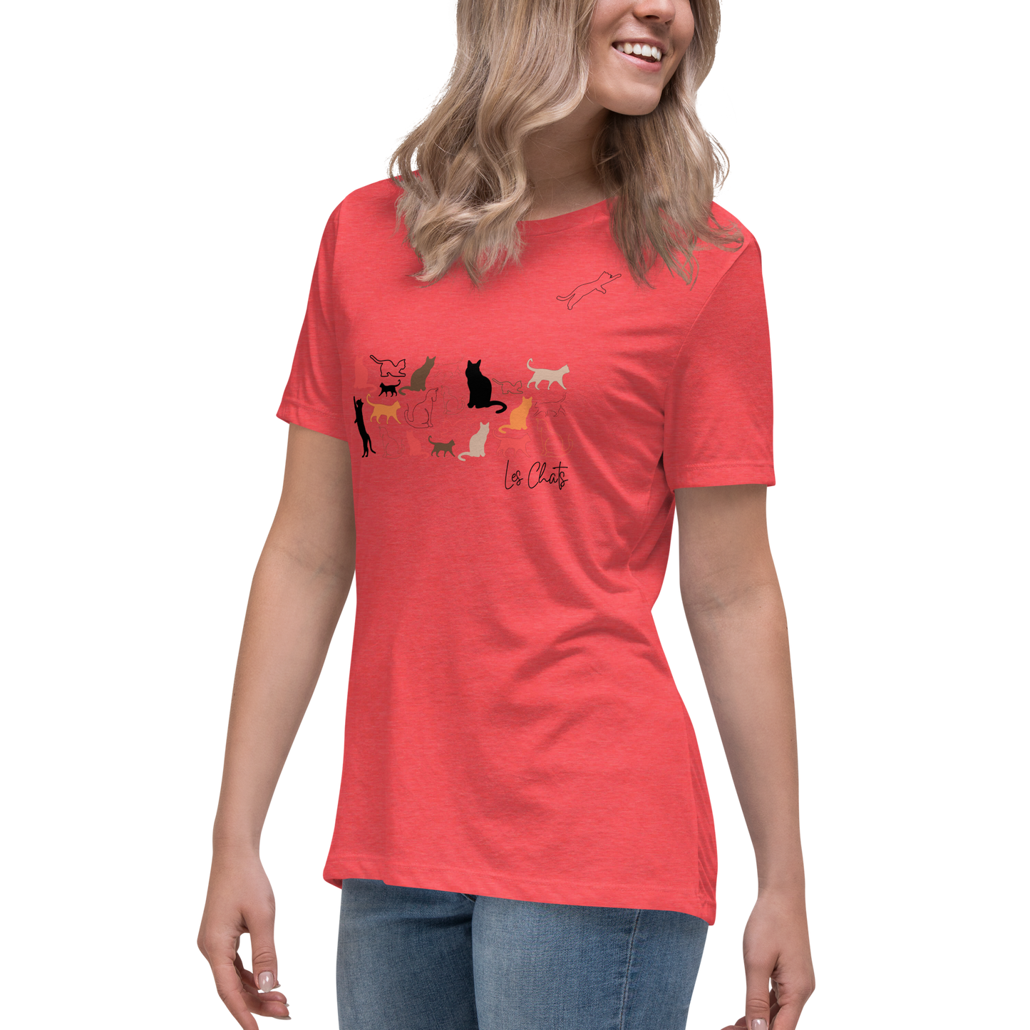 Quelque Chose: Les Chats - Women's Relaxed T-Shirt | Bella + Canvas