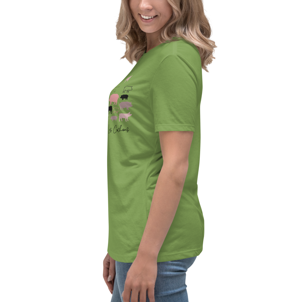 Quelque Chose: Les Cochons - Women's Relaxed T-Shirt | Bella + Canvas