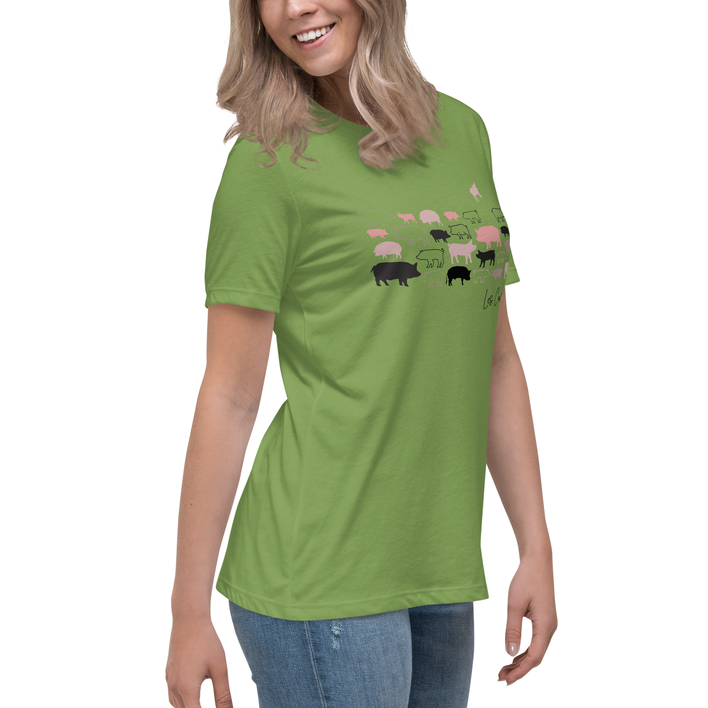 Quelque Chose: Les Cochons - Women's Relaxed T-Shirt | Bella + Canvas