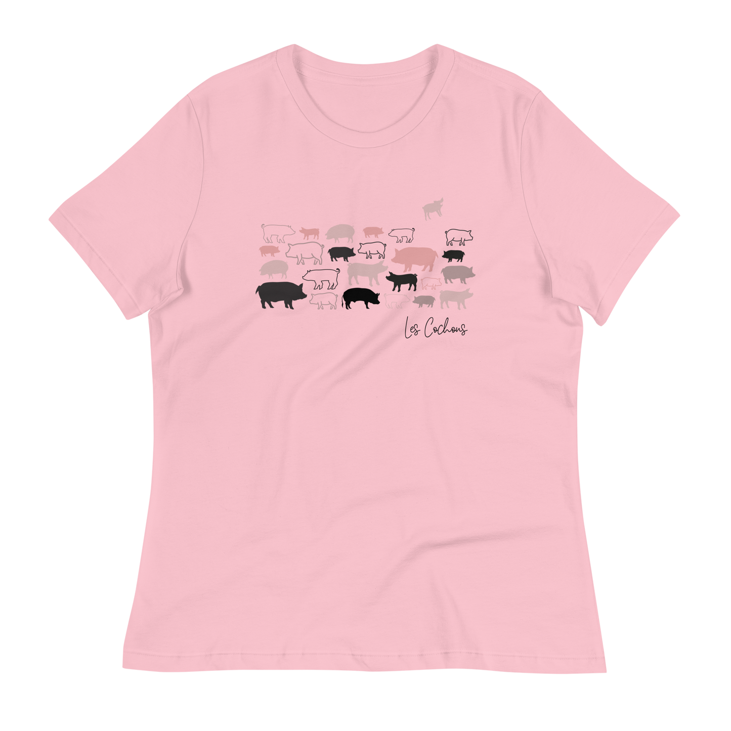 Quelque Chose: Les Cochons - Women's Relaxed T-Shirt | Bella + Canvas