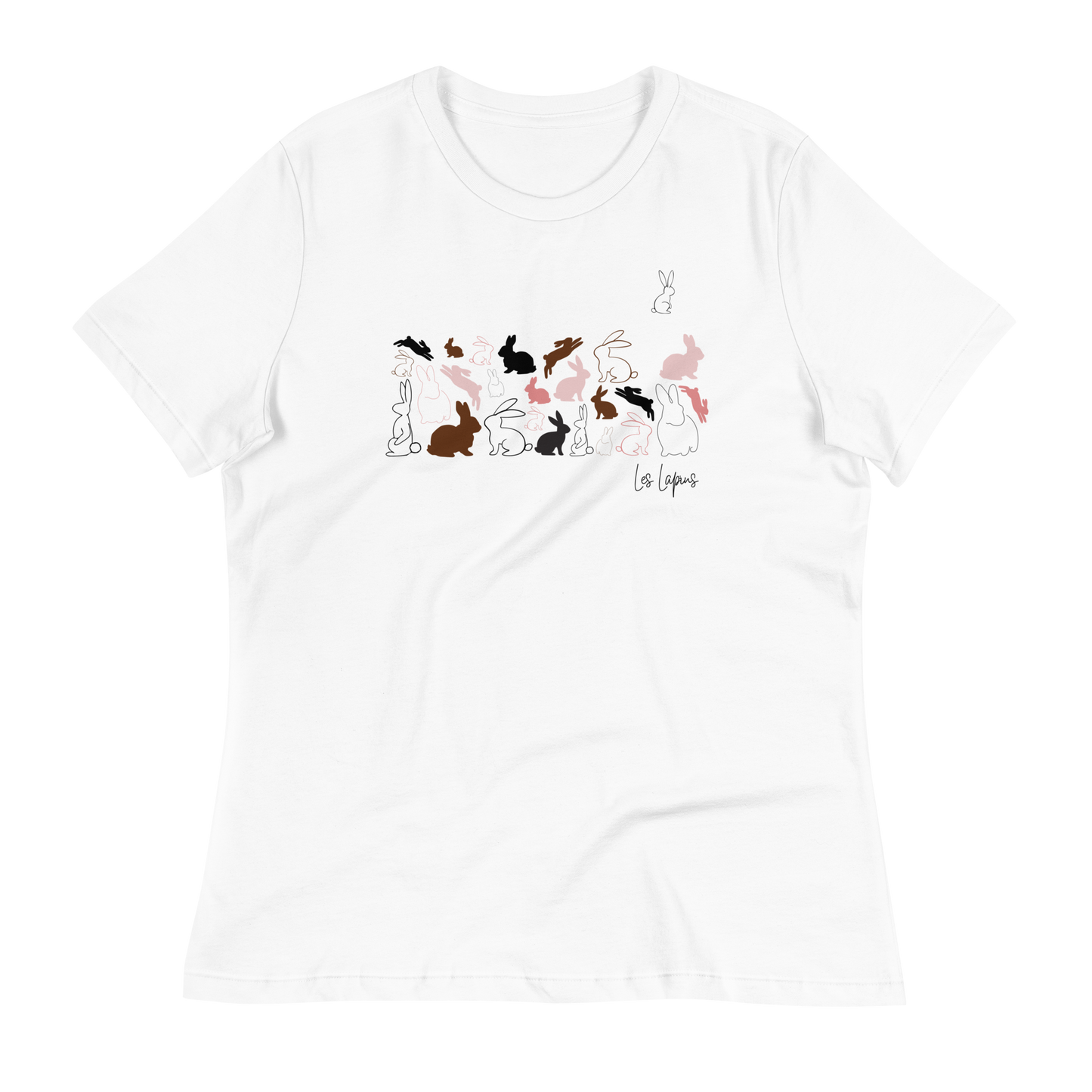 Quelque Chose: Les Lapins - Women's Relaxed T-Shirt | Bella + Canvas