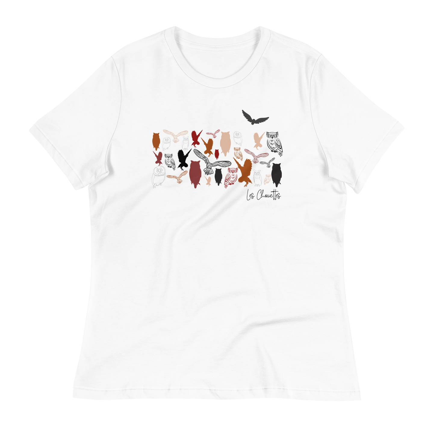 Quelque Chose: Les Chouettes - Women's Relaxed T-Shirt | Bella + Canvas